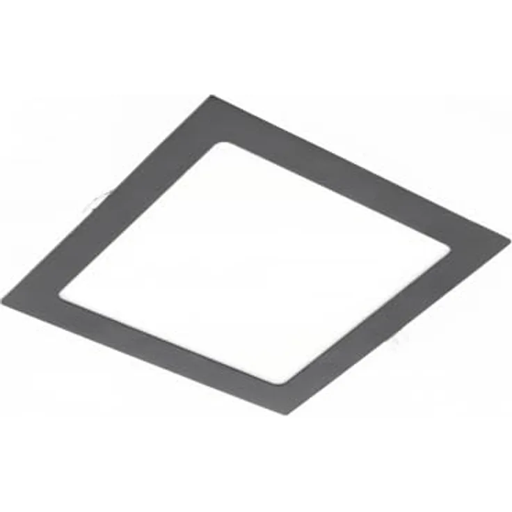 ENERGMiX Eckige LED Einbauleuchte slim Panel in schwarz|170 x 170 x 22mm|12 Watt|1020 Lumen|Neutralweiß (4000 K)