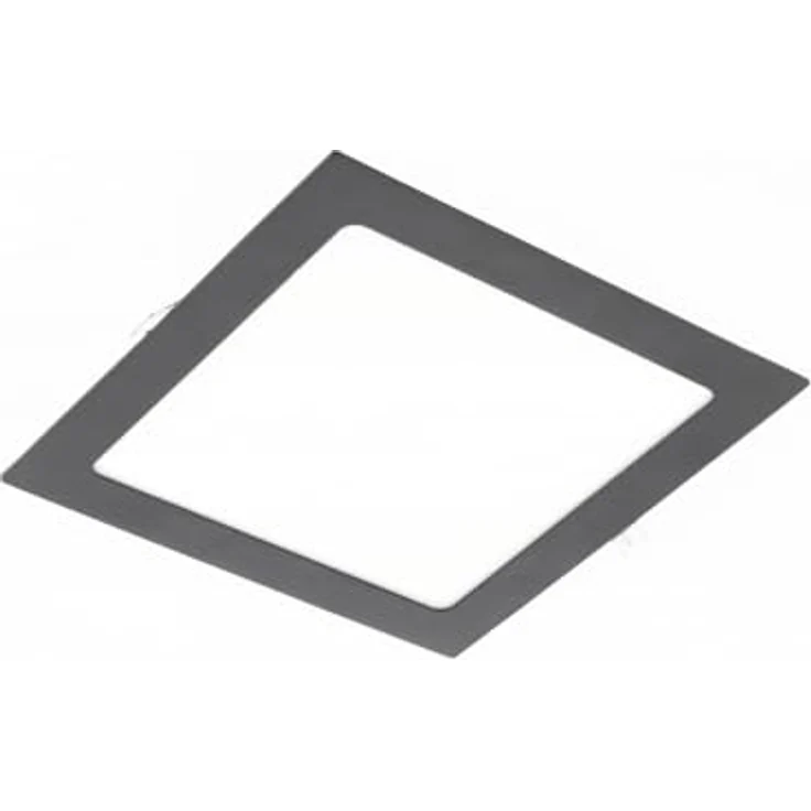 ENERGMiX Eckige LED Einbauleuchte slim Panel in schwarz|170 x 170 x 22mm|12 Watt|1020 Lumen|Neutralweiß (4000 K) – Bild 1