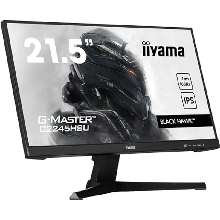 iiyama G-Master Black Hawk G2245HSU-B2 54,5cm 21,5“ Gaming Monitor Full-HD 100Hz IPS LED HDMI DP USB2.0 1ms Adaptive Sync schwarz – Bild 4