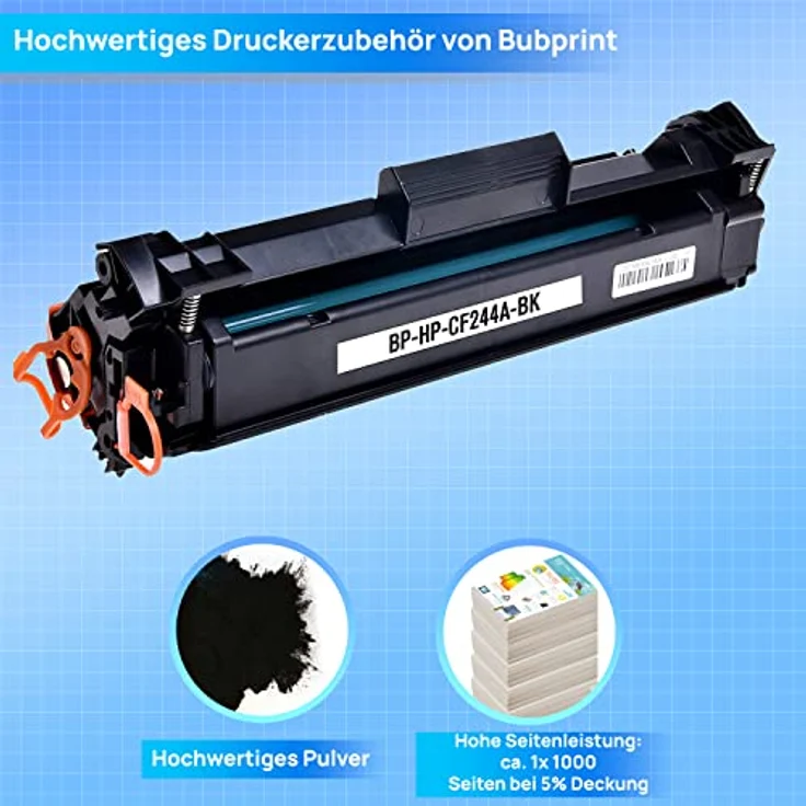 Bubprint Tonerkartusche kompatibel mit HP CF244A, 1.000 Seiten, Schwarz, für LaserJet Pro M15w/MFP M28w – Bild 3