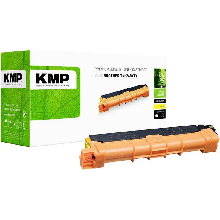 KMP Tonerpatrone ersetzt Brother TN248XLY, Gelb, 2300 Seiten Leistung