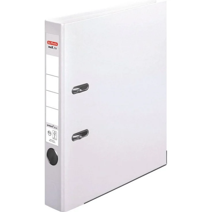 Herlitz Aktenordner maX.file »protect plus«, schmal, DIN A4, 5 cm Rückenbreite, Polypropylen, blau – Bild 1