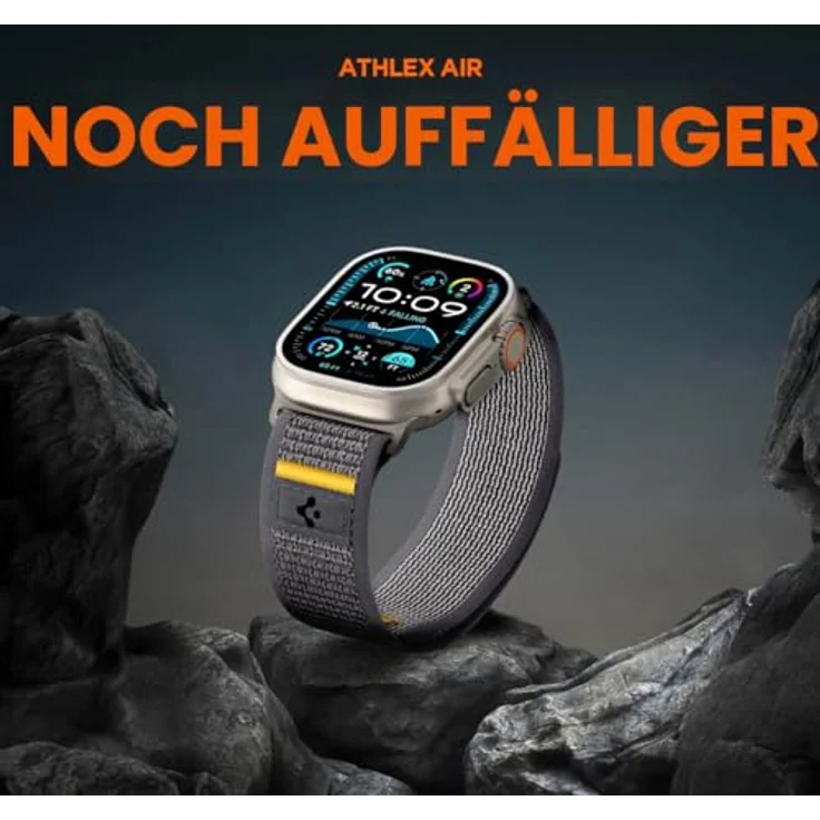 Spigen Athlex Air Strap für Apple Watch 44 / 45 / 46 / 49 mm, atmungsaktives und komfortables Zubehör, Grau – Bild 3