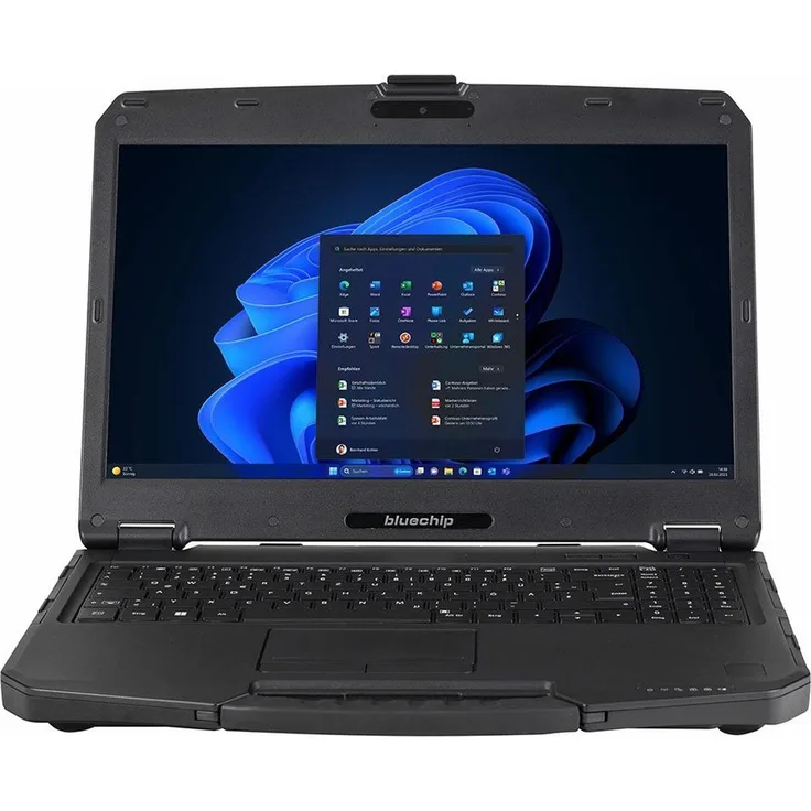 Bluechip TRAVELline B15W59 *Outdoor* Notebook, 15.6", Intel Core i5-1235U, 16 GB RAM, 500 GB SSD, spritzwassergeschützt, schwarz