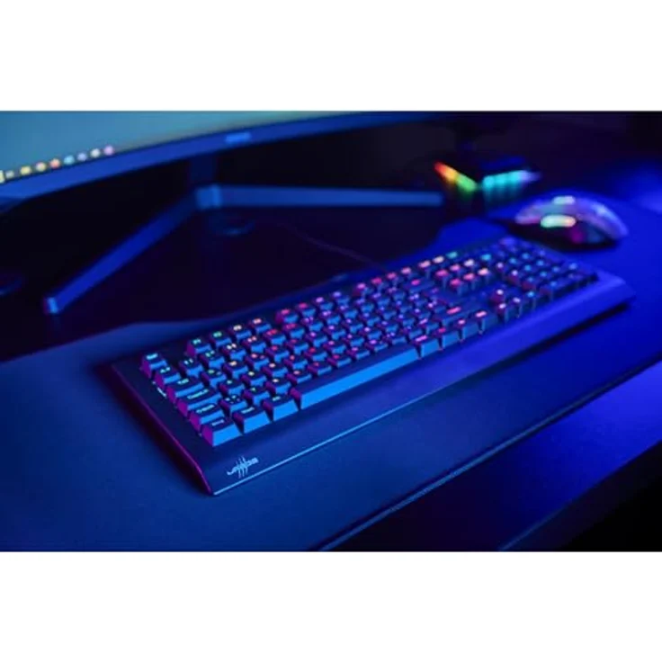 uRAGE Exodus 600 Mechanical Gaming-Keyboard, Rote Switches, Schwarz, Full-RGB-Beleuchtung, abnehmbares Kabel, QWERTZ DE (mechanisch) – Bild 5