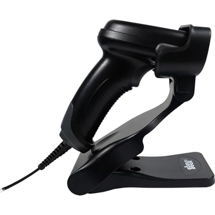 Star Micronics BSH-20U Barcode-Scanner USB 1D/2D mit Handkabel und Halterung, IP42, kompatibel mit MC-Print und mPOP, Schwarz