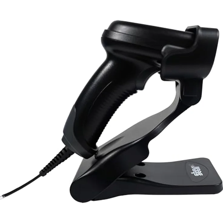 Star Micronics BSH-20U Barcode-Scanner USB 1D/2D mit Handkabel und Halterung, IP42, kompatibel mit MC-Print und mPOP, Schwarz – Bild 1