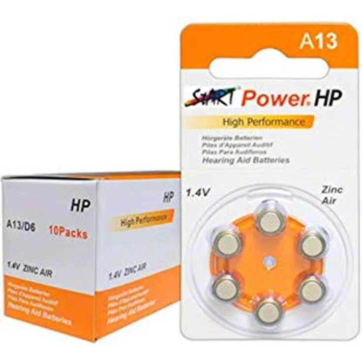 START - 60 Batterien für Hörgeräte - Typ A13-1.45V - 280mAh - PR48, 82003 - Preisvergleich – Bild 3