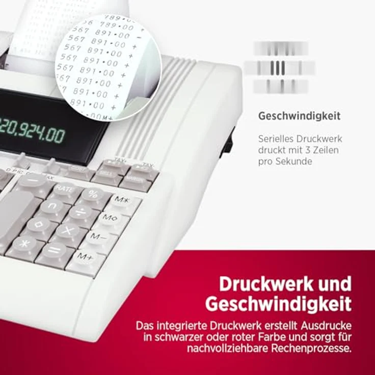 Olympia CPD 3212 S Tischrechner Druckend – Bild 4