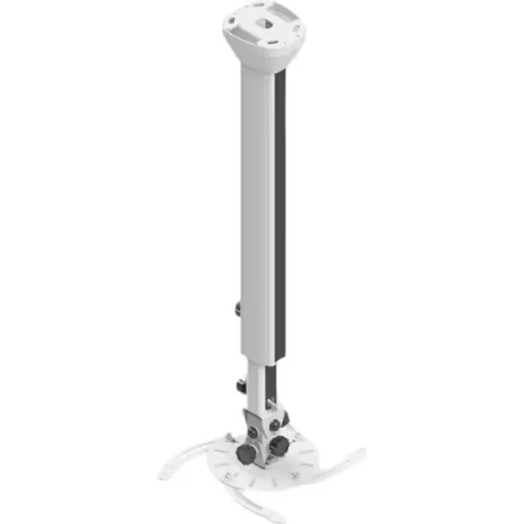 EDBAK PMV300W, Deckenhalterung für Projektoren, horizontale Regulierung, max. Tragkraft 30 kg, weiß