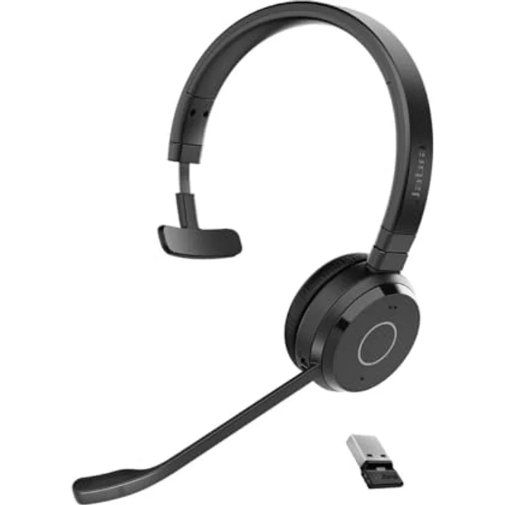 Jabra Evolve 65 TE Link UC Mono Wireless Kopfhörer mit Dual Connectivity und Microsoft Teams Zertifizierung – Bild 1