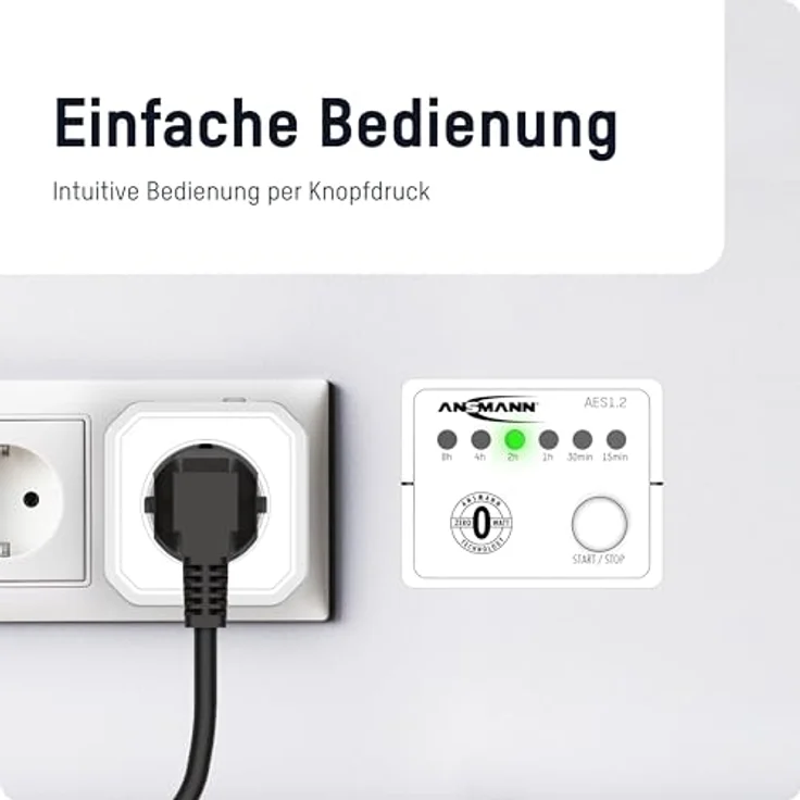 Zeitschaltuhr ANSMANN AES1, Steckdose mit ZeroWatt Technologie – Bild 3