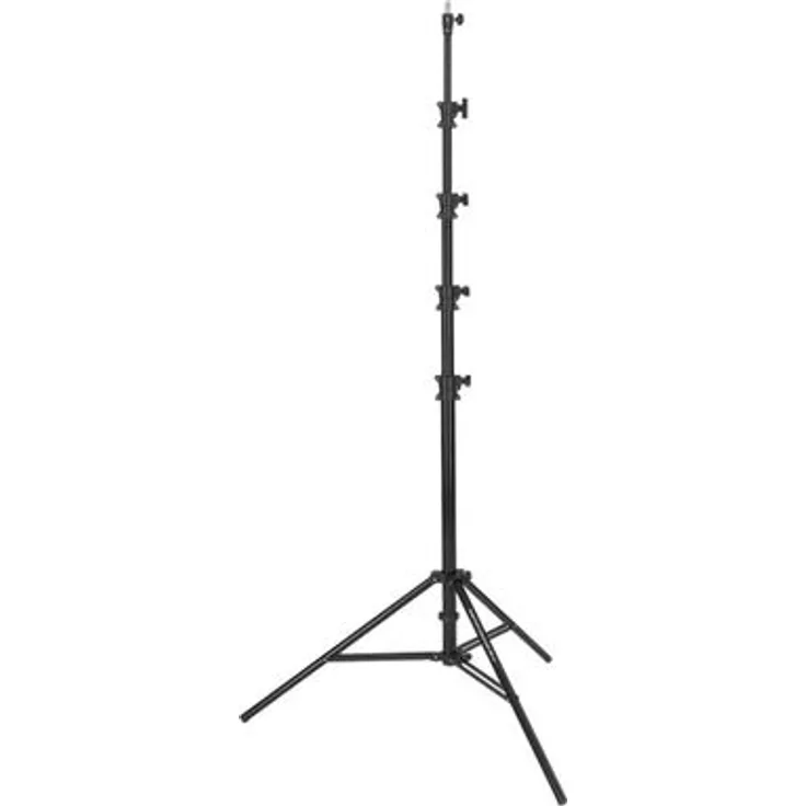 Rollei Profi Lampenstativ 480cm, höhenverstellbar von 134 bis 460cm, Aluminium, Traglast bis 10kg, integrierte Luftfederung