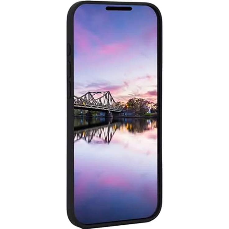 JT Berlin Steglitz Silikon-Case für Apple iPhone 16e, Wireless Charging kompatibel, weiches Microfaser Innenfutter, schwarz – Bild 3