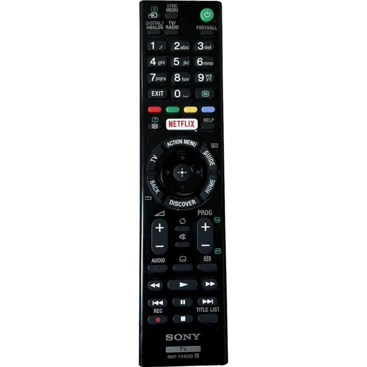 Sony Original Fernbedienung RMT-TX100D, kompatibel mit 43X830C, KDL50W800C, KDL55W800C und weiteren Modellen, umfassende Sendereinstellungen und Menüfunktionen