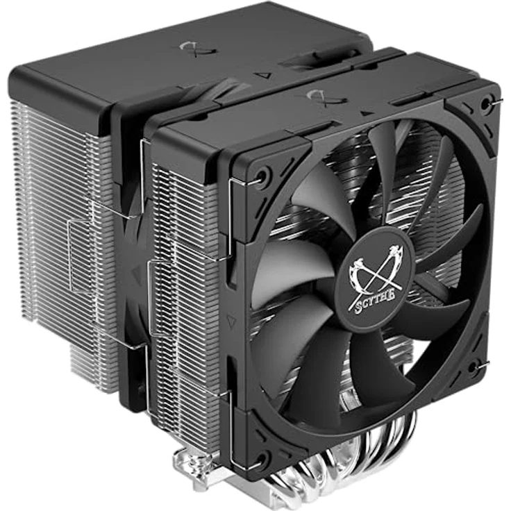 Fuma 3 CPU-Luftkühler, Intel LGA1700, LGA1151, AMD AM5/AM4/Ryzen 120 mm, Dual Towers, Schwarze obere Abdeckung – Bild 1