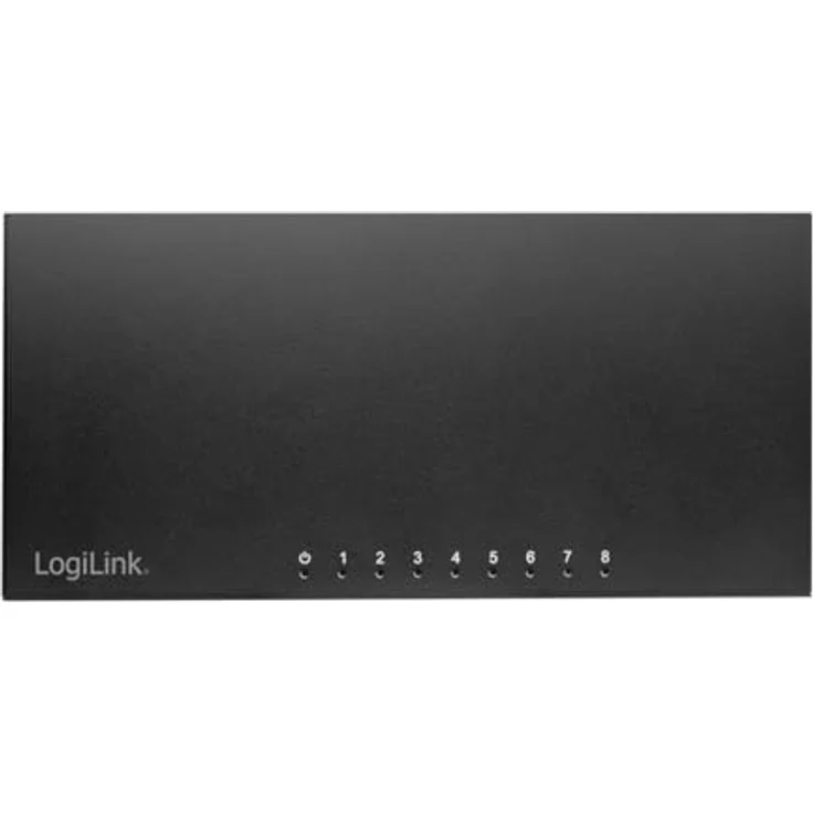 LogiLink Professional 8-Port Gigabit Desktop Netzwerk Switch, Metallgehäuse, schneller Datentransfer, lüfterloses Design – Bild 4