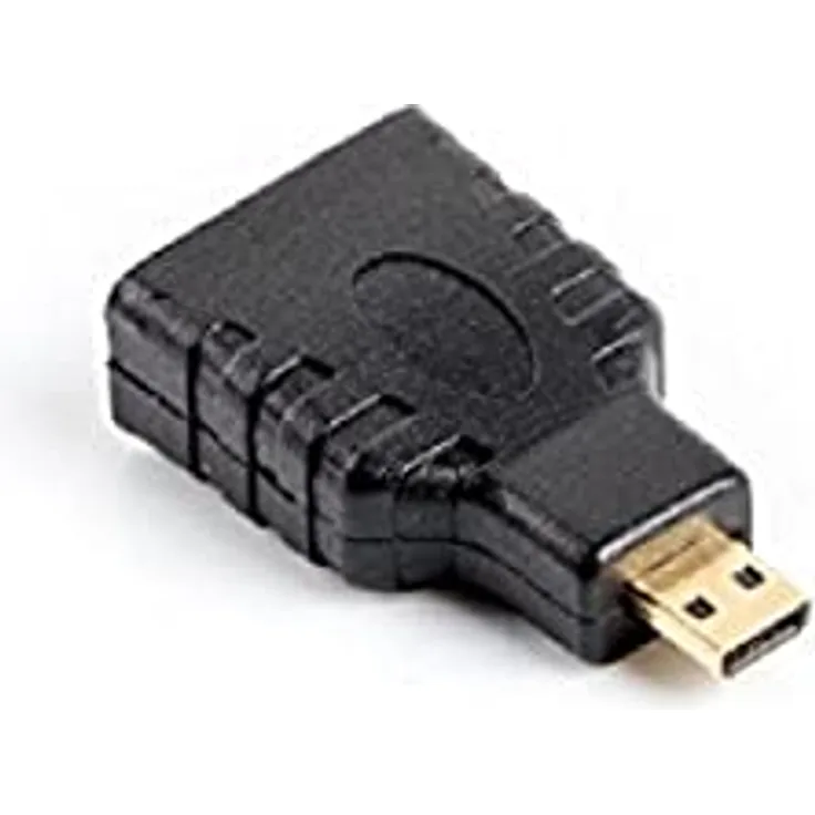 Lanberg AD-0015-BK HDMI-A Buchse auf HDMI Micro-D Stecker Adapter schwarz