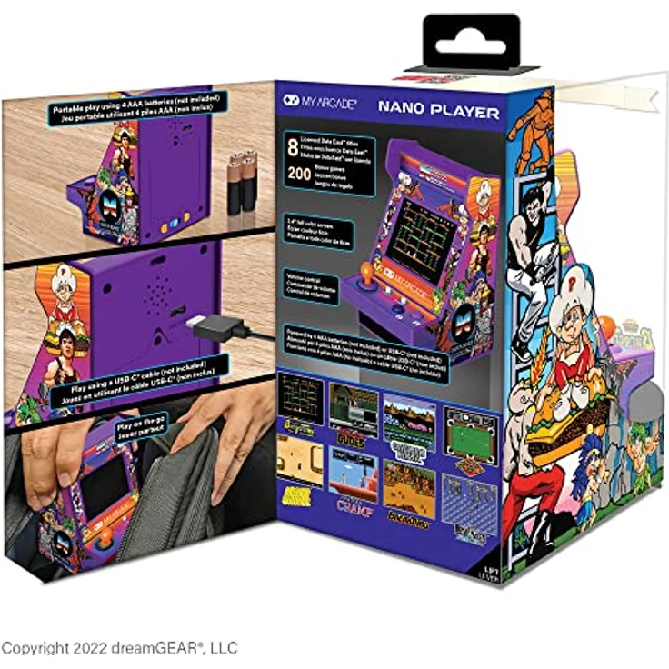My Arcade DATA EAST HITS NANO PLAYER, Retro-Spielkonsole mit klassischen Data East Titeln – Bild 7