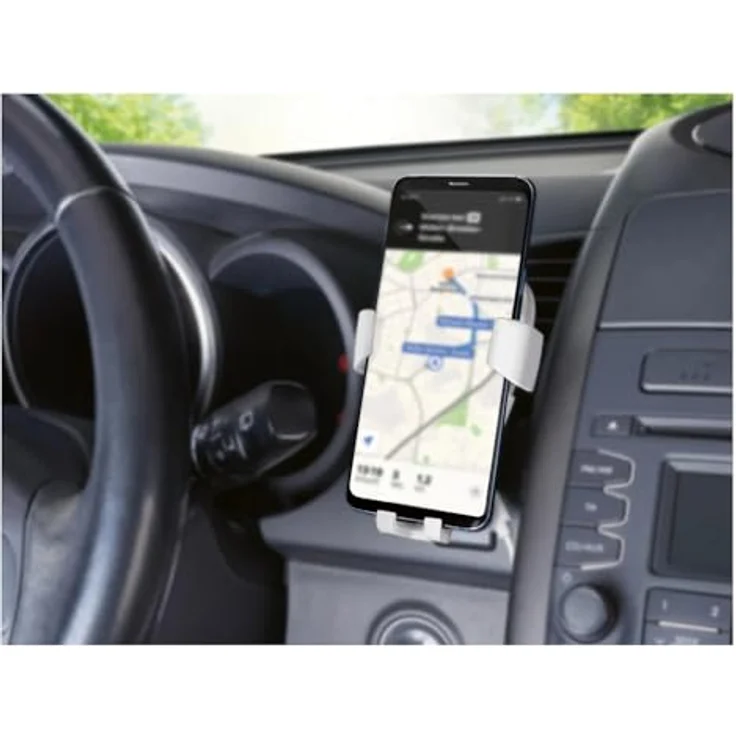 TRONIC® KFZ-Smartphone-Halterung mit QI®-Lader, 10 W, weiß, inkl. Qualcomm® Quick Charge™ 3.0, für kabelloses Laden im Auto – Bild 4