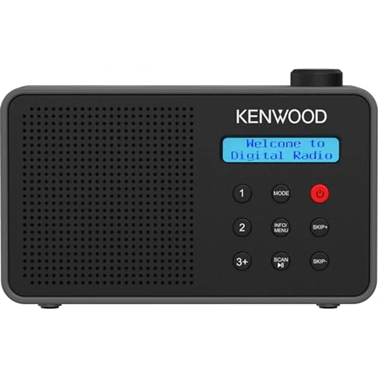 Kenwood CR-M25DAB-B, Tragbares DAB+ Radio mit Bluetooth, Automatic Safety Alert, Li-Ion Akku, USB-C Ladeanschluss, Schwarz – Bild 1