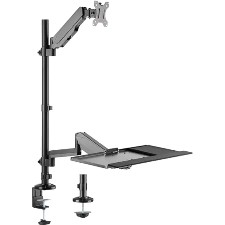 my wall HL63L Monitor-Tischhalterung 43,2 cm (17) - 81,3 cm (32) Schwarz Höhenverstellbar, Neigbar, Schwenkbar