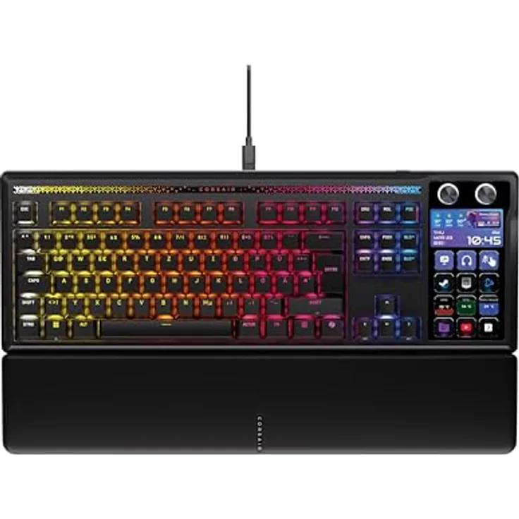 Corsair Galleon 100 SD RGB Mechanische Gaming-Tastatur – QWERTZ Deutsch, Stream Deck-Integration, MLX Pulse-Tastenschalter, 8.000Hz Hyper-Polling