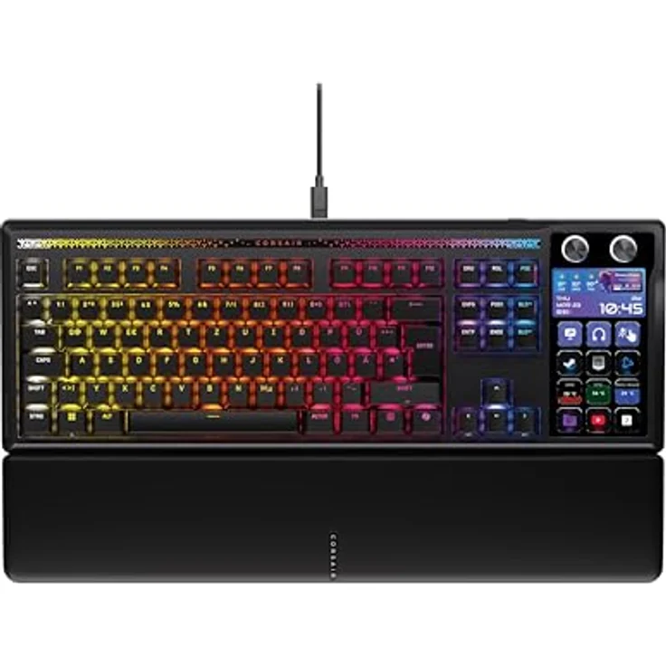 Corsair Galleon 100 SD RGB Mechanische Gaming-Tastatur – QWERTZ Deutsch, Stream Deck-Integration, MLX Pulse-Tastenschalter, 8.000Hz Hyper-Polling – Bild 1