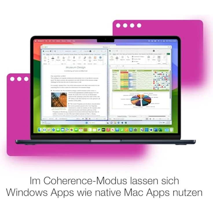 Parallels Desktop 20 für Mac, Dauerlizenz, 1 Gerät, Postzustellung - Nahtloses Arbeiten zwischen Betriebssystemen, Windows 11 & macOS Sequoia Kompatibilität, 3D-Beschleunigung – Bild 5