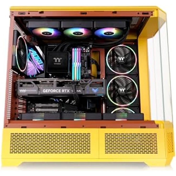 Thermaltake View 600 TG Butter Caramel, PC Gehäuse mit Tempered Glass und modernem Design – Bild 9