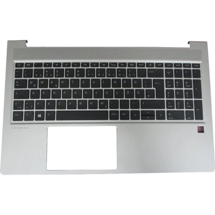 HP I Top Cover mit Hintergrundbeleuchtung, Deutsche Tastatur, Schwarz mit Nummernblock