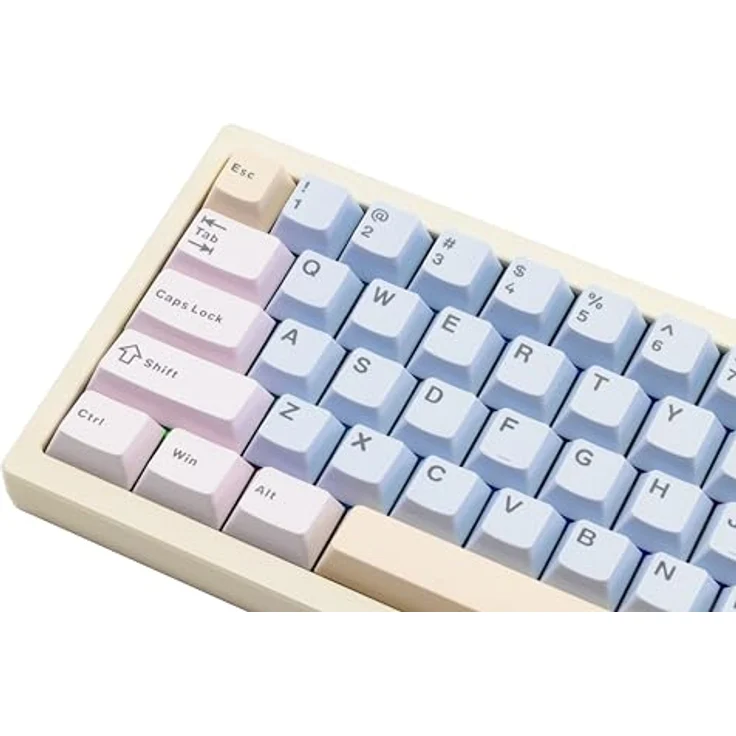 CutiePcs WOBKEY Zen 65 Mechanische Tastatur, CNC-Aluminiumgehäuse, Hot-Swappable, Tri-Mode (BT/2,4G/USB-C), RGB-Beleuchtung, QMK/VIA, kompatibel mit Mac & Windows (Lite Weiß) – Bild 2
