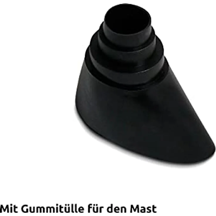 TechniSat Alu Dachziegel Set (mit Gummitülle zur wasserdichten Mast- und Kabeldurchführung 450 x 500mm) schwarz – Bild 3