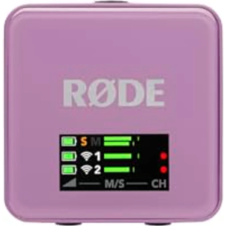 RØDE Wireless GO (Gen 3) – Kompakter kabelloser Mikrofon mit 32-Bit Float Aufnahme, automatischer Pegelregelung und universeller Kompatibilität für Telefone, Kameras und Computer in Flieder – Bild 5