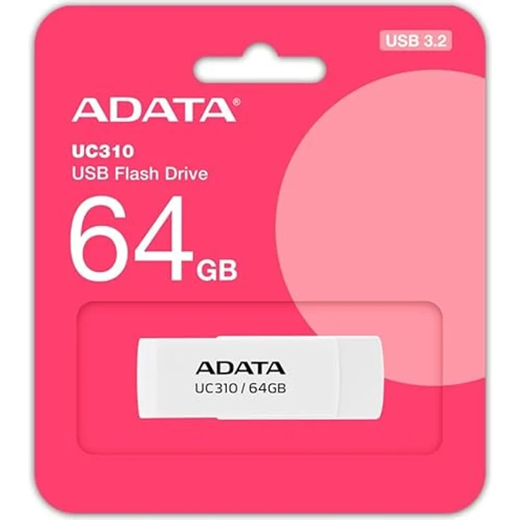 ADATA USB-Stick UC310, 64 GB, USB 3.2 Gen 1 mit 100 MB/s Lesegeschwindigkeit, schwarz – Bild 3