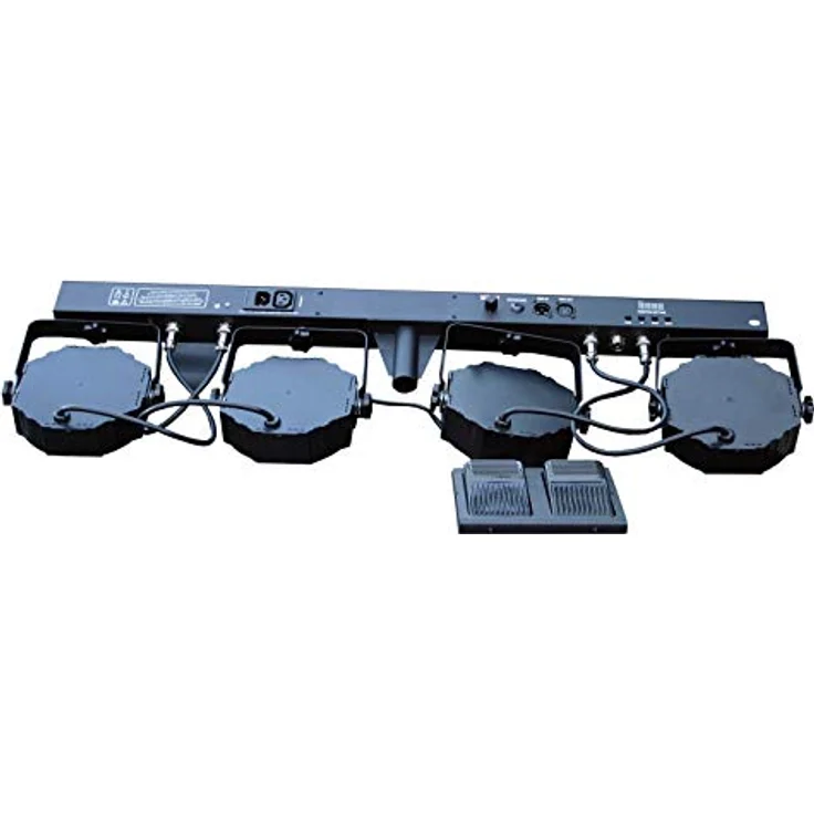 E-Lektron POWER-BAR 4-Fach LED Strahler Lichteffekt DMX inkl. Stativ/Tragetaschen/Fuß-Fernbedienung, RGBW – Bild 3