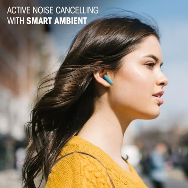 JBL Wave Flex 2 wireless In-Ear-Kopfhörer (A2DP Bluetooth) mit JBL Pure Bass Sound, Smart-Ambient-Technologie und 40 Stunden Wiedergabedauer, schwarz – Bild 4