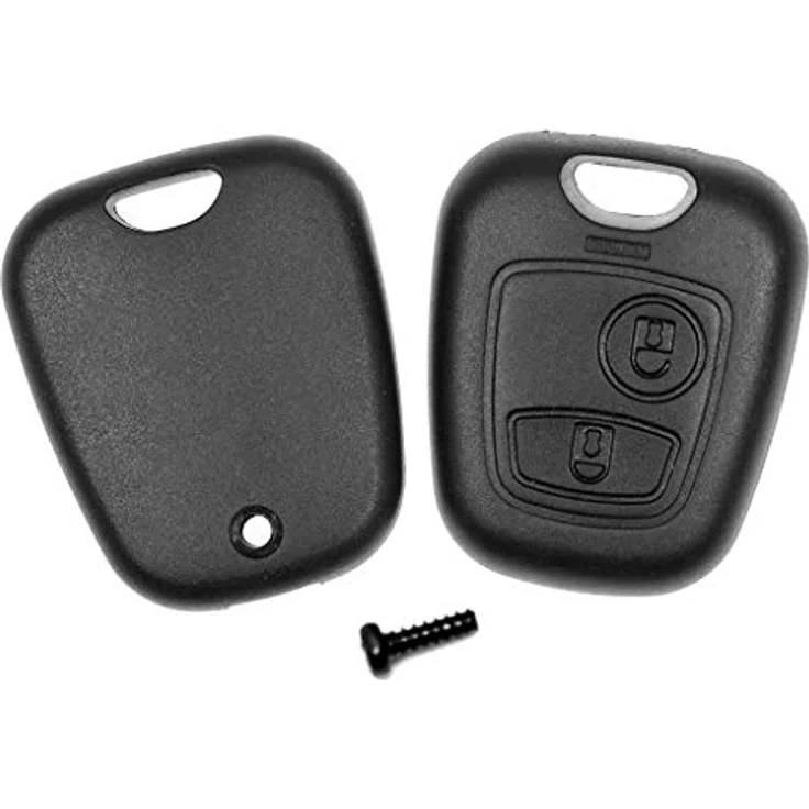 mt-key Reparatur Set Auto Schlüssel Ersatz Gehäuse, inkl. 2 Taster und VARTA CR2016 Knopfzelle, passend für Peugeot 107, 207, 406, 308 und Citroen C4, C1, C2 Funk Fernbedienung – Bild 3
