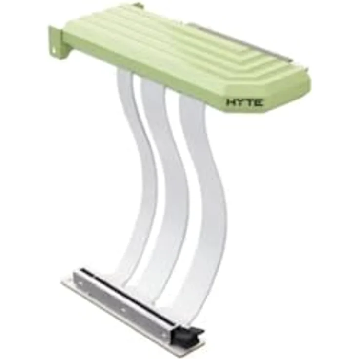 HYTE PCIe 5.0 Hyper Riser, Gen 5 Riser Cable mit 32 GT/s Bandbreite, Matcha Milk, ideal für Y70, Y60 und Y40 – Bild 1