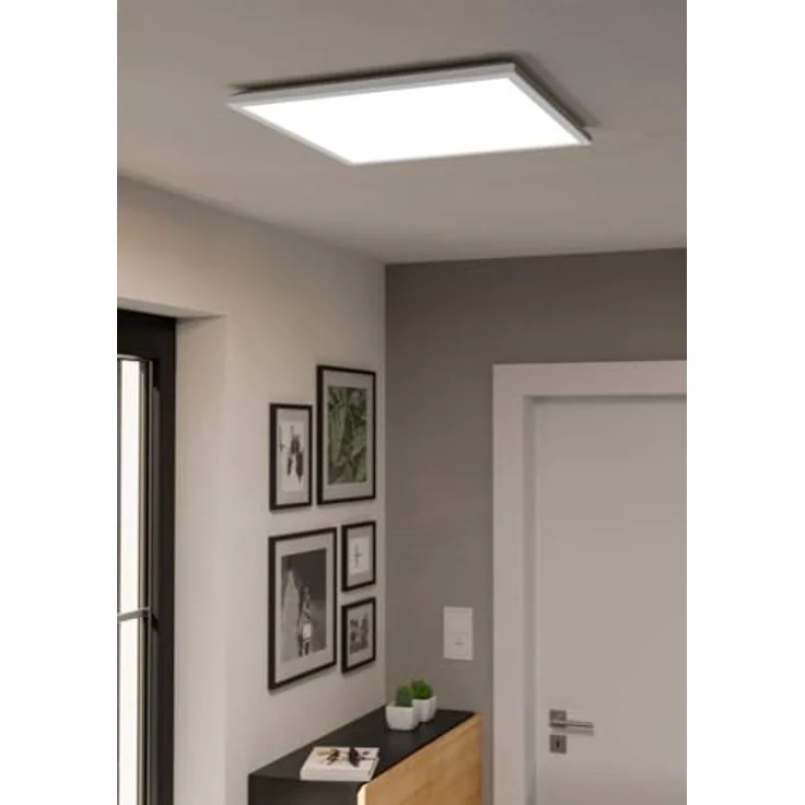 EGLO LED Deckenleuchte Rovito, runde Badezimmer Deckenlampe, IP44, 57x30 cm, weiß, warmweiß-kaltweiß – Bild 4