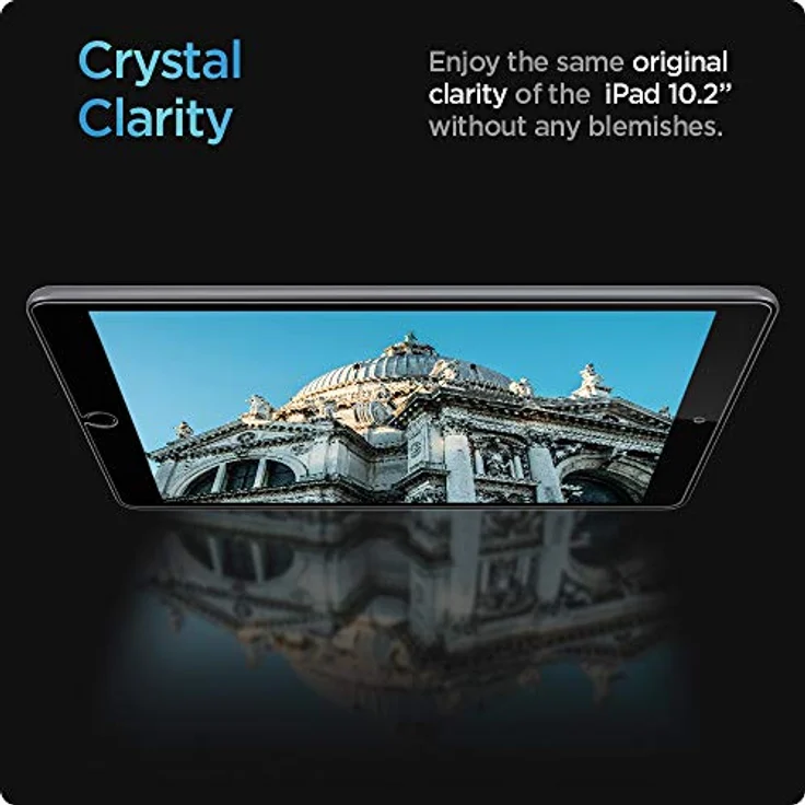 Spigen Glas.tR Slim Schutzfolie für iPad 9 2021, 10.2 Zoll, Kristallklar, Kratzfest, 9H Härte – Bild 5