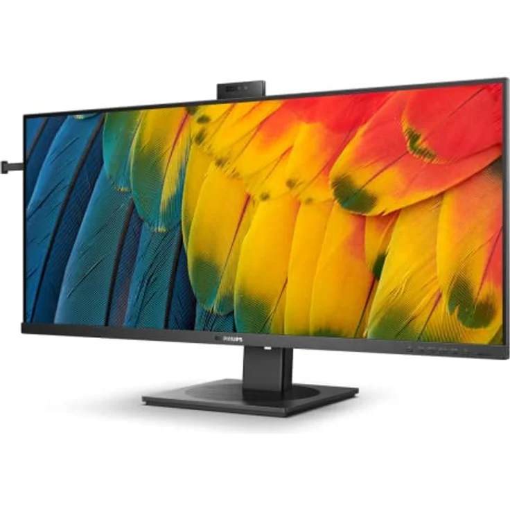 Philips 40B1U5601H - 40 Zoll WQHD Monitor, 5 MP Webcam, höhenverstellbar, Lautsprecher (3440x1440, 100 Hz, HDMI, DisplayPort, USB-C, RJ45, USB Hub) schwarz – Bild 4