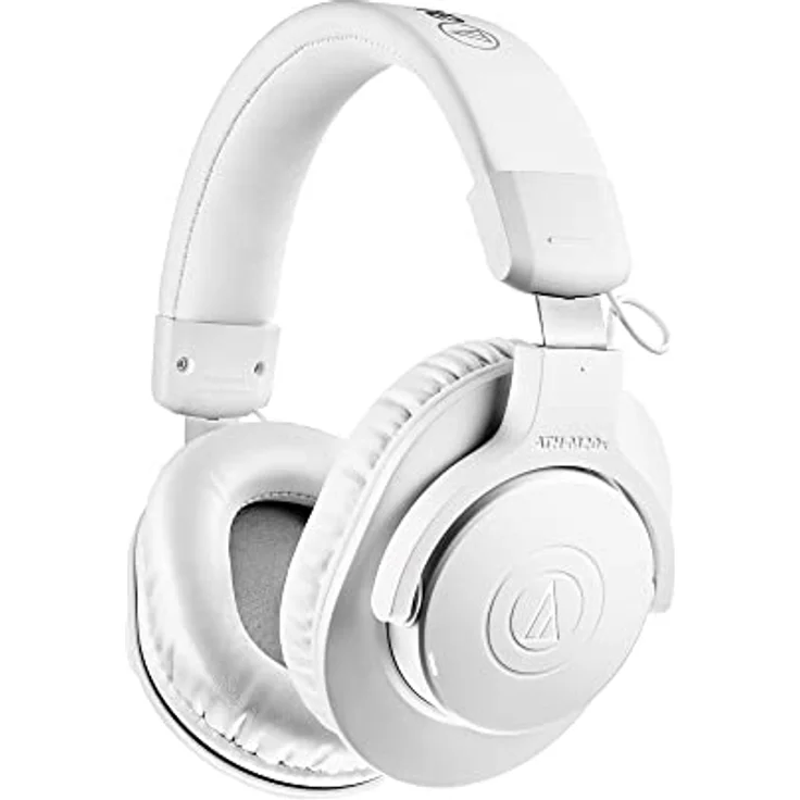 Audio-Technica ATH-M20xBT Kabelloser Kopfhörer, Weiß – Bild 1