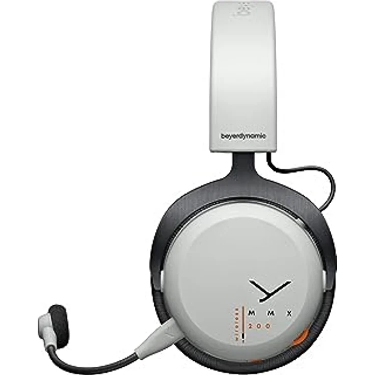 beyerdynamic MMX 200 Wireless Gaming-Headset grau mit Mikrofon, kabelloser Kopfhörer mit USB-Dongle, geeignet für PC, Xbox, Playstation und Nintendo Switch – Bild 2
