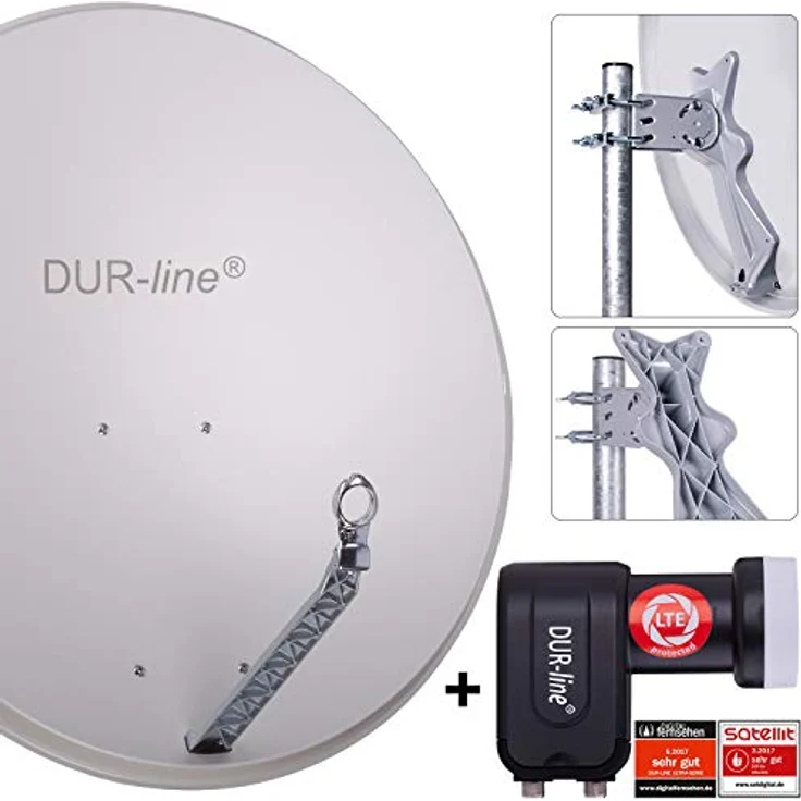 DUR-line Select 85/90 G + +Ultra Twin LNB - 2 Teilnehmer Set – Bild 2