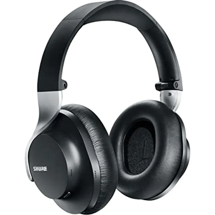 Shure AONIC 40 über Ohr -drahtlosen Bluetooth -Geräusch -Stornierungskopfhörern mit Mikrofon, 25 -Stunden -Akkulaufzeit, iPhone und Android -kompatibel - Schwarz – Bild 1