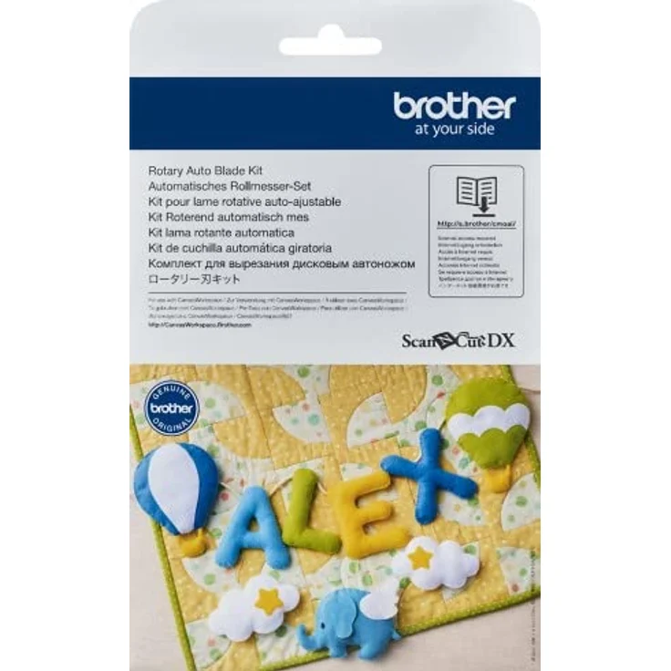 Brother CADXRBKIT1 Kit, Automatik-Rollmesser für Schneideplotter mit 63 Mustern und Aktivierungskarte – Bild 2