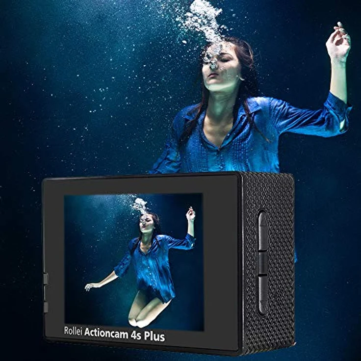 Rollei Actioncam 4S Plus - WiFi Action-Cam mit 4K Video-Auflösung, Wasserdichter Action Camcorder mit viel Zubehör – Bild 4
