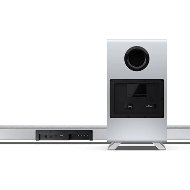 SHARP HT-SBW55121(SL) 5.1.2 Dolby Atmos/DTS:X Soundbar mit drahtlosem Subwoofer, 650W, Bluetooth 5.3, HDMI, Silber – Bild 3