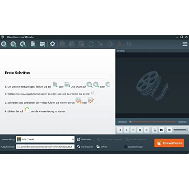 Video Converter Software - Einfaches konvertieren von Video und Audio Dateien in jedes Format wie HD, 4K - Bearbeiten und verbessern Sie Ihre Videos – Bild 2